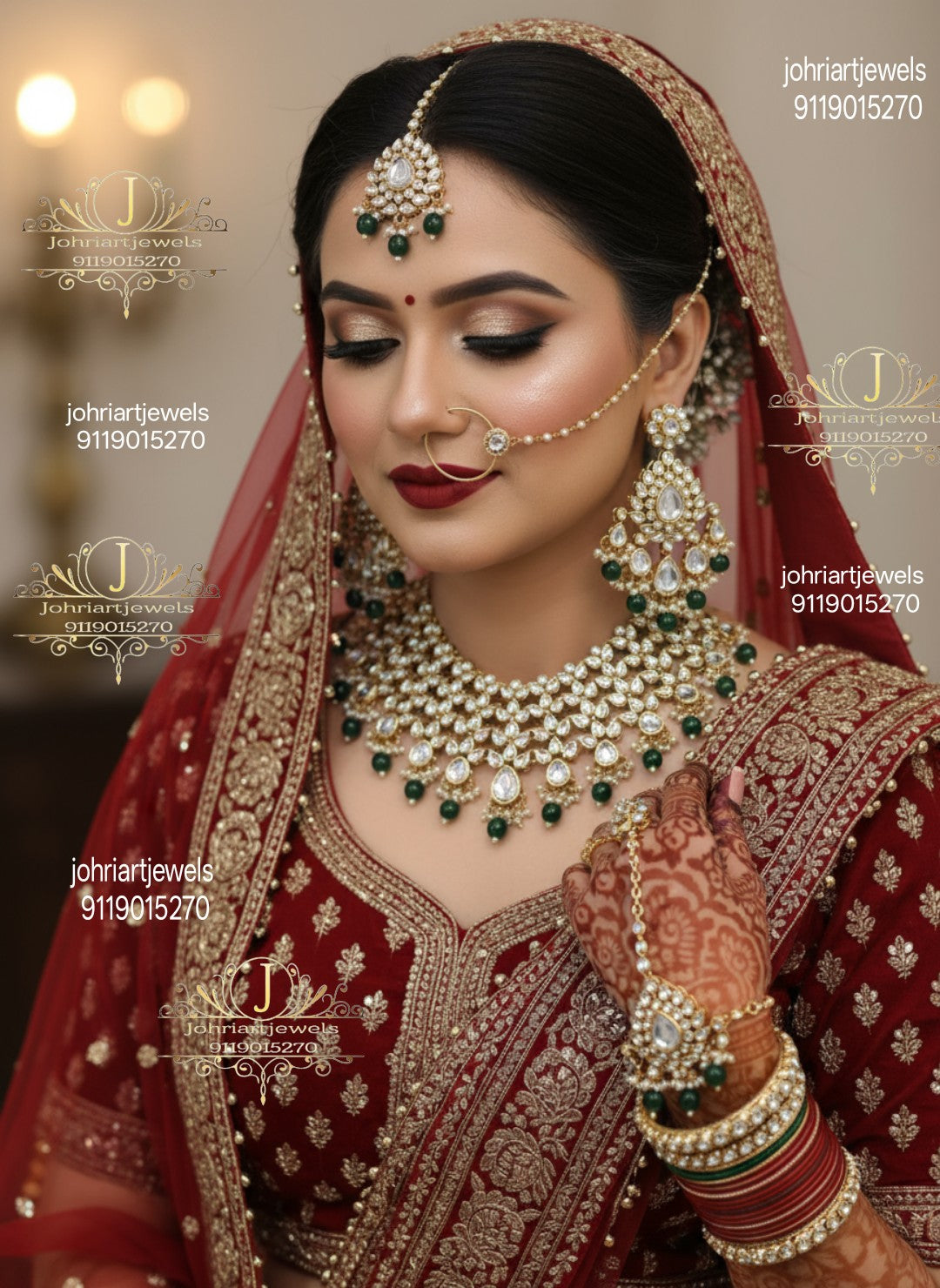 Kundan bridal jewellery