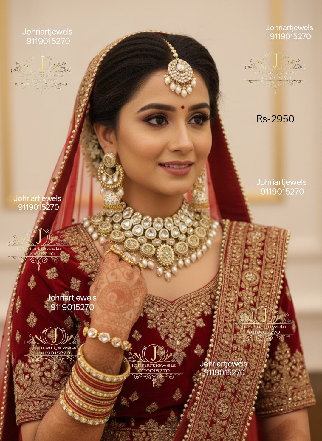 K-07.  Kundan bridal jewellery