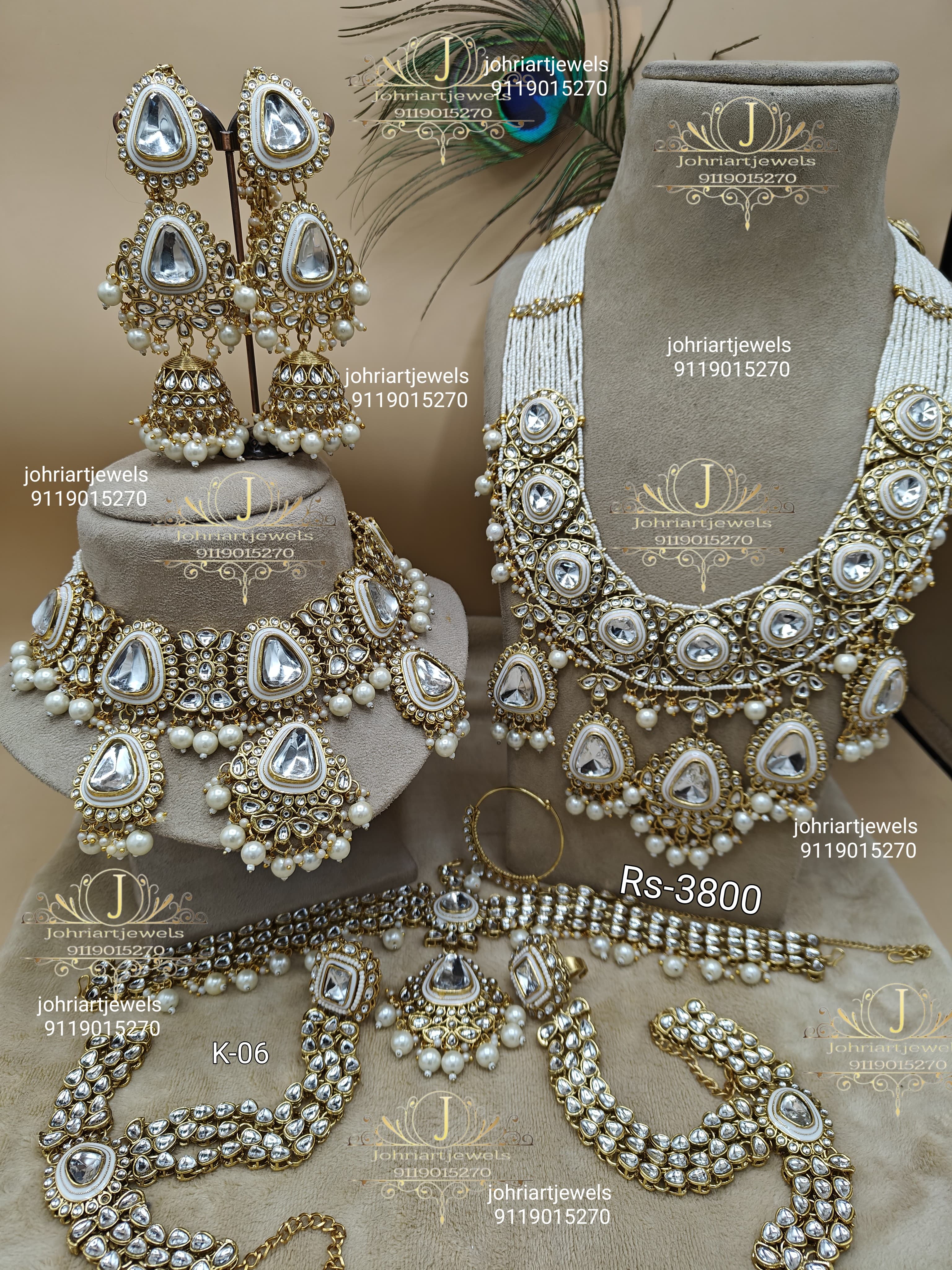 K-06.  Kundan bridal jewellery