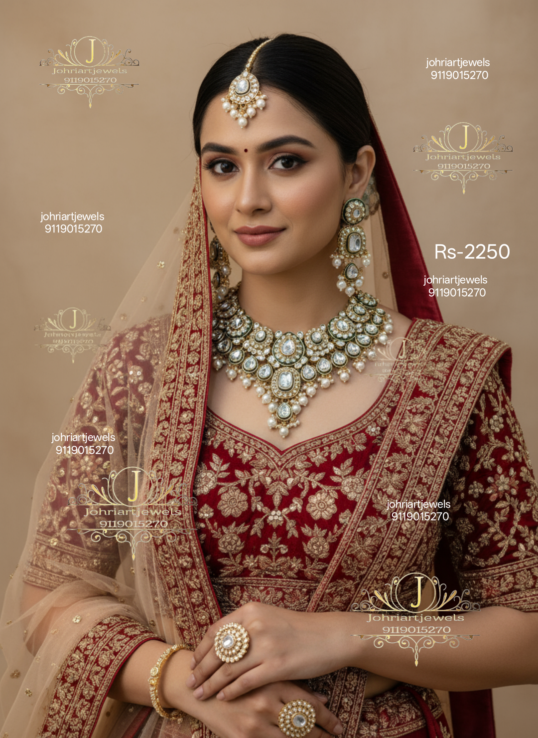 Kundan bridal jewellery