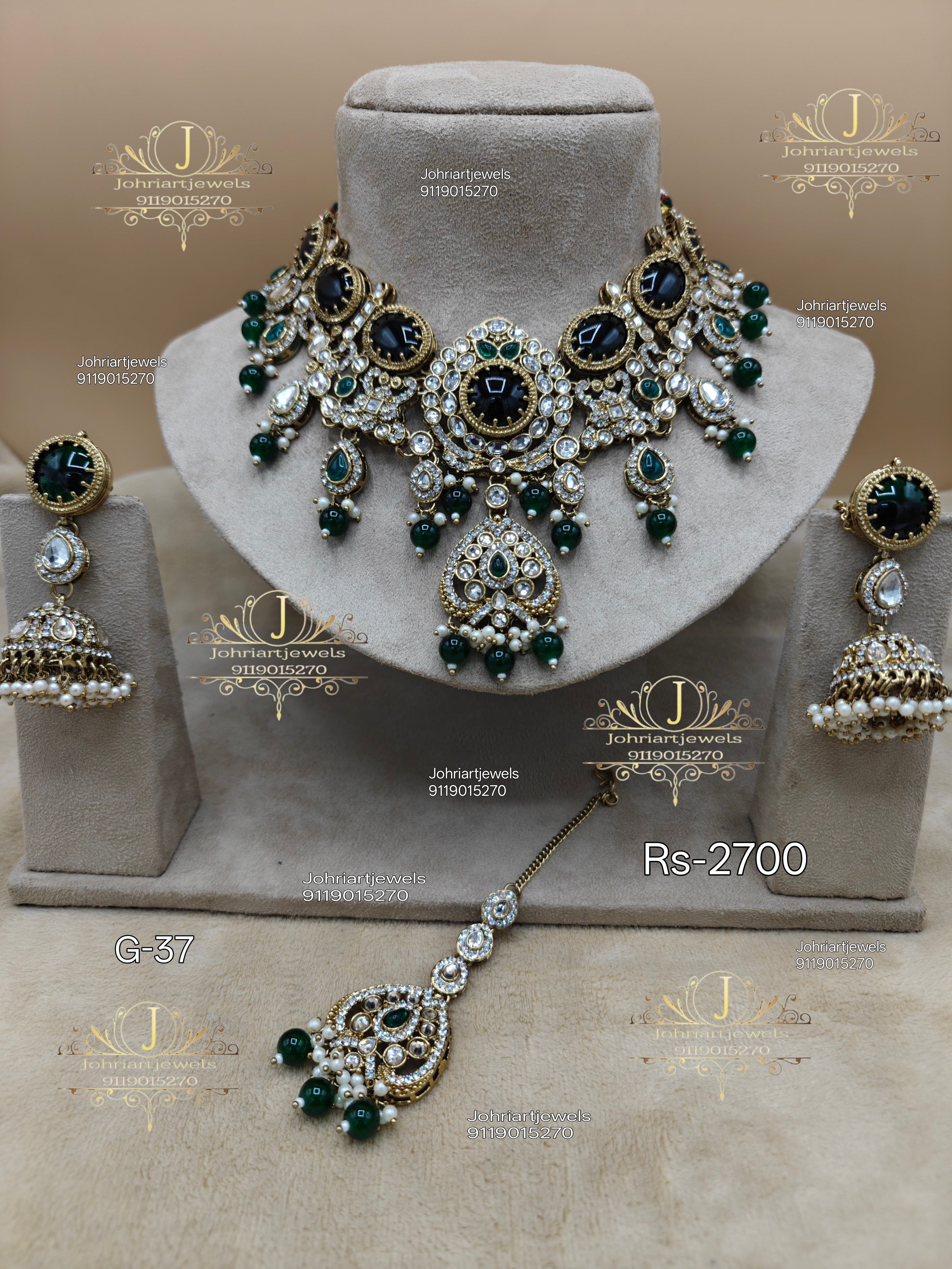 G-37.  Premium quality polki jewellery