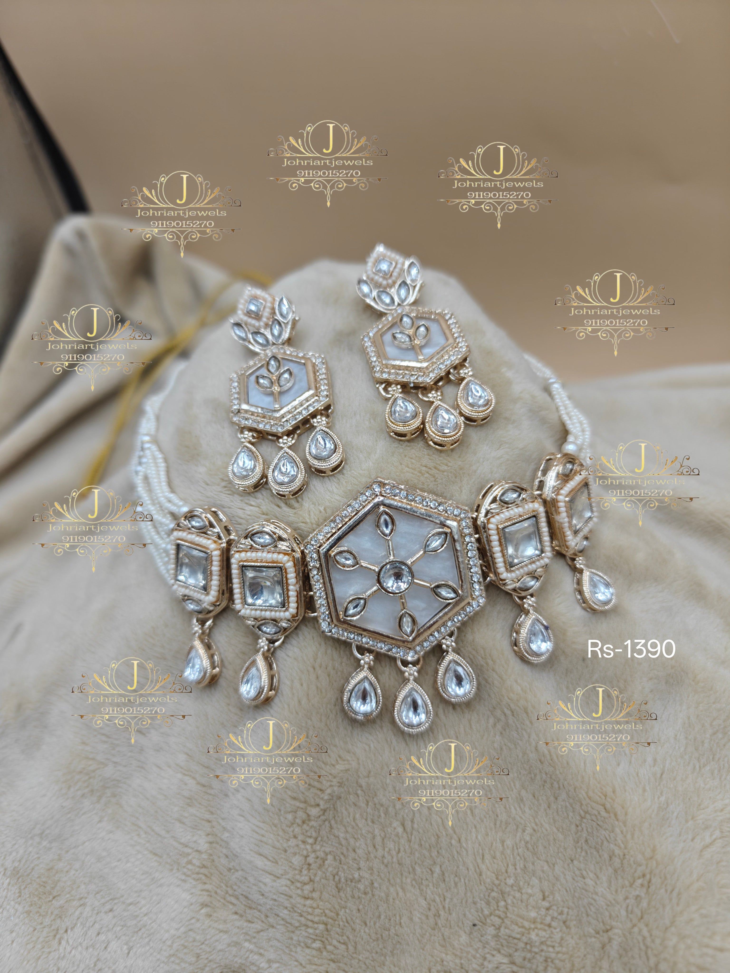 Kundan choker necklace